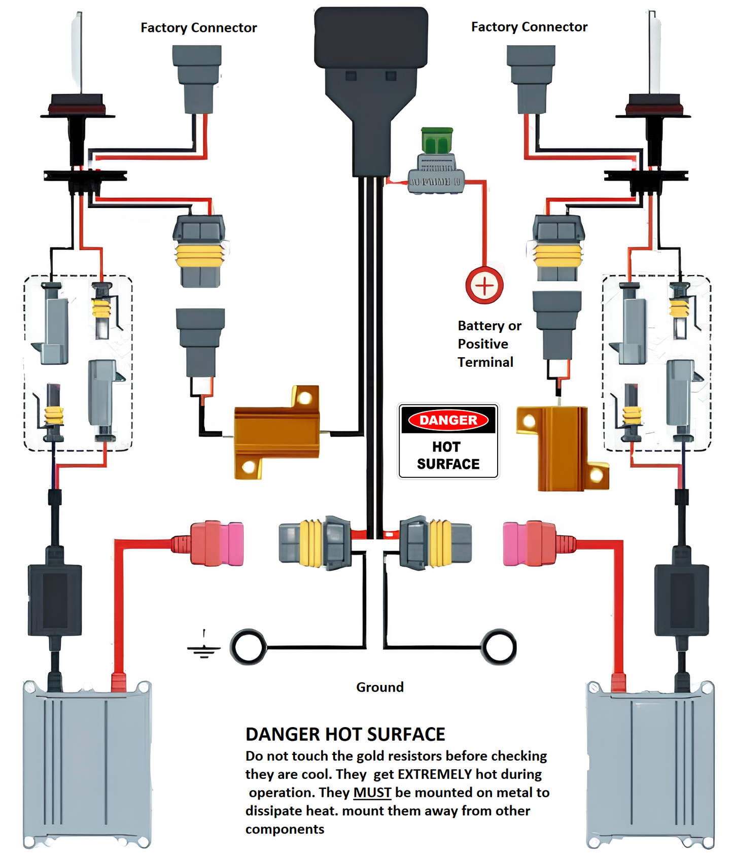 HID Relay Wiring Harness