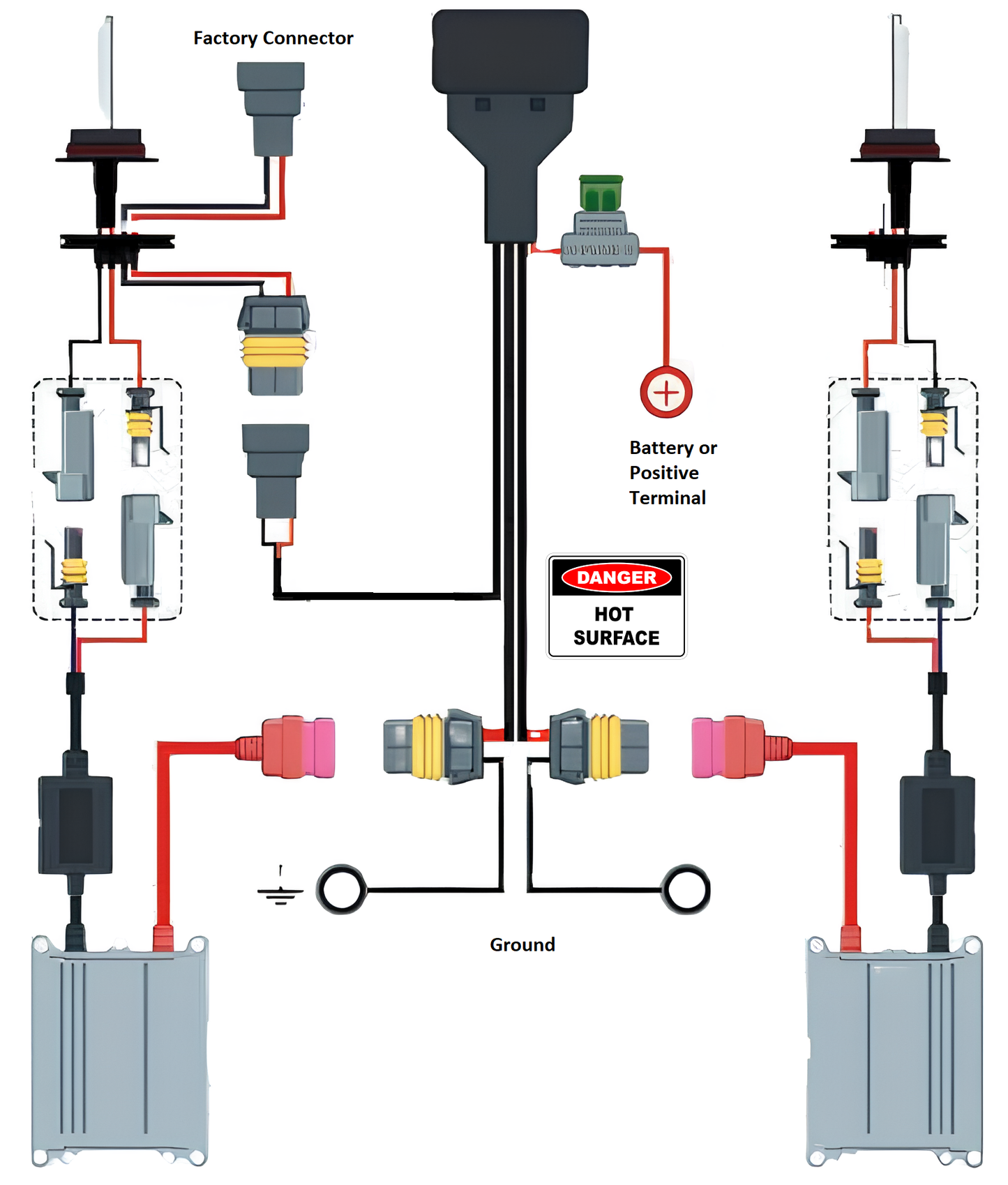 HID Relay Wiring Harness